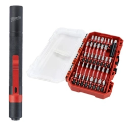 vendita online Set shockwave da 39 pezzi + torcia ipl led Bits - Inserti Milwaukee