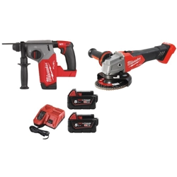 vendita online Kit m18 fuel™ tassellatore + smerigliatrice angolare 18v 5.5ah Martelli tassellatori Milwaukee