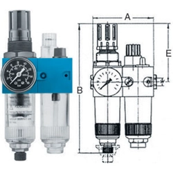 vendita online Gruppi airvision di 2 unità Utensili ad aria compressa Ewo