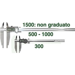 vendita online Calibri elettronici digitali in acciaio inox con vite micrometrica; con punte Strumenti Di Misura E Controllo - Calibri - Micrometri - Contafiletti - Spessimetri - Goniometri - Nastri, Righe, Flessometri, Aste, Rotelle Metriche - Squadre - Truschini Mib