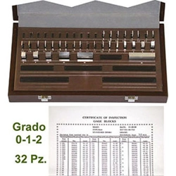 vendita online Blocchetti di riscontro in assortimento precisione 0 Strumenti Di Misura E Controllo - Calibri - Micrometri - Contafiletti - Spessimetri - Goniometri - Nastri, Righe, Flessometri, Aste, Rotelle Metriche - Squadre - Truschini Mib