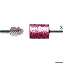 vendita online Mole abrasive rotative attacco ø mm 3; in corindone rosa; durezza m forma cilindrica Mole A Disco E A Tazza Sicutool