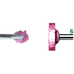 vendita online Mole abrasive rotative attacco ø mm 6; in corindone rosa; durezza m cilindrica piatta Mole A Disco E A Tazza Sicutool