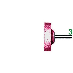vendita online Mole abrasive rotative attacco ø mm 3; in edelkorund rosa; qualità ekr durezza n forma a disco Mole A Disco E A Tazza Erzett