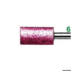 vendita online Mole abrasive rotative attacco ø mm 6; in edelkorund rosa; qualità: ekr - durezza n forma cilindrica Mole A Disco E A Tazza Erzett