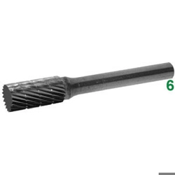 vendita online Frese rotative in metallo duro attacco ø mm 6 taglio 5 Barrette Per Incisori - Frese Rotative - Alberi Flessibili Sicutool