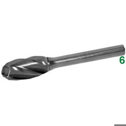 vendita online Frese rotative in metallo duro tipo ovale attacco ø mm 6 taglio 1 Barrette Per Incisori - Frese Rotative - Alberi Flessibili Sicutool