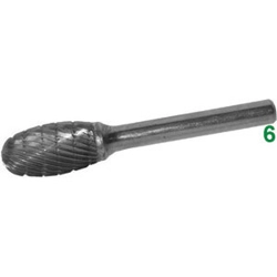 vendita online Frese rotative in metallo duro tipo ovale attacco ø mm 6 taglio 5 Barrette Per Incisori - Frese Rotative - Alberi Flessibili Sicutool