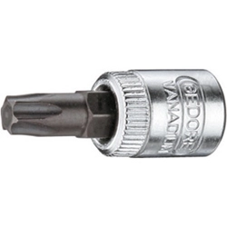 vendita online Chiavi a bussola att. 1/4 din 3120 - iso 1174 con poligono esterno torx; lungh. mm 30 Chiavi a Bussola Gedore