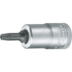 vendita online Chiavi a bussola att. 3/8 din 3120 - iso 1174 con poligono esterno torx con foro; lungh. mm 49 Chiavi a Bussola Gedore