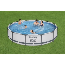 vendita online Piscina power steel frame tonda 366x76 cm. - 6473 lt. Piscine e accessori Bestway