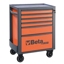vendita online Carrello rsc24 a 6 cassetti colore arancione art.rsc24/6 Carrelli da lavoro e contenitori  porta utensili Beta