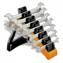 vendita online Serie di 7 chiavi a forchetta doppie con supporto Chiavi bussole e cacciaviti Beta