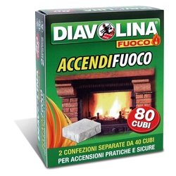 vendita online Diavolina accendifuoco 80 cubi Accessori e ricambi per barbecue Diavolina