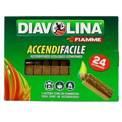 vendita online Diavolina accendifacile 24 pezzi Accessori e ricambi per barbecue Diavolina