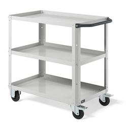 vendita online Carrello clever 0905 small mm.904x515x817h - grigio chiaro ral7035 Carrelli da lavoro e contenitori  porta utensili Fami