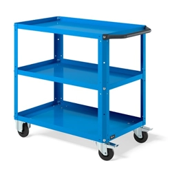 vendita online Carrello clever 0906 small mm.904x515x817h - blu ral5012 Carrelli da lavoro e contenitori  porta utensili Fami