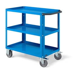 vendita online Carrello clever 0908 small mm.904x515x847h - blu ral5012 Carrelli da lavoro e contenitori  porta utensili Fami