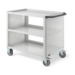 vendita online Carrello clever 1011 large mm.1024x615x847h - grigio chiaro ral7035 Carrelli da lavoro e contenitori  porta utensili Fami