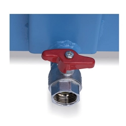 vendita online Kit rubinetto + griglia per benne mm.306x830x68h - blu ral5012 Carrelli da lavoro e contenitori  porta utensili Fami