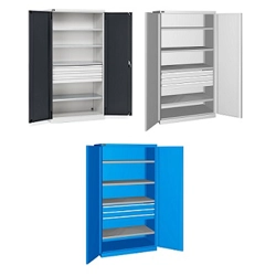 vendita online Armadio perfom con porte battenti e 3 cassetti mm.1023x555x2000h (rif.1400) Cassettiere e Scaffali Fami