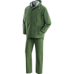 vendita online Completo impermeabile pluvio in pvc verde Abbigliamento da lavoro Greenbay