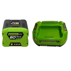 vendita online Starter kit gsk40b2 batteria 2ah 60v + caricabatteria Ricambi e accessori per elettroutensili da giardino Greenworks