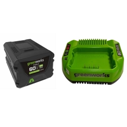 vendita online Starter kit gsk60b4 batteria 4ah 60v + caricabatteria Ricambi e accessori per elettroutensili da giardino Greenworks
