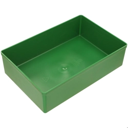 vendita online Vaschetta verde 108x162 mm. Carrelli da lavoro e contenitori  porta utensili Hm Muller