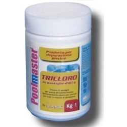 vendita online Tricloro pastiglie 200gr. 1kg. Piscine e accessori New Plast