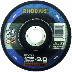 vendita online Disco da taglio rhodius 125x3,0 ftk33 Ricambi e accessori per elettroutensili Rhodius