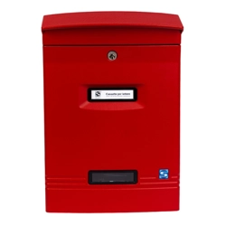 vendita online Cassetta posta "gioiosa" rosso alluminio Cassette postali Silmec