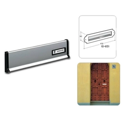 vendita online Cornice coprifuga per placca 10-650 in alluminio nero Cassette postali Silmec