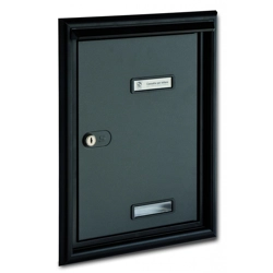 vendita online Porta ritiro posta in alluminio verniciato grigio ferro Cassette postali Silmec