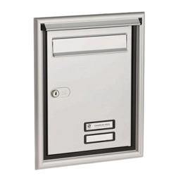 vendita online Porta per ritiro e impostazione alluminio silver Cassette postali Silmec