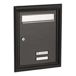 vendita online Porta ritiro e impostazione alluminio verniciato grigio ferro Cassette postali Silmec