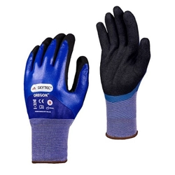 vendita online Guanti in nylon/ nitrile antiolio Guanti, protezione mani e braccia Skytec