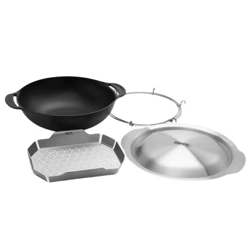 vendita online Wok con cestello di cottura a vapore weber crafted Accessori e ricambi per barbecue Weber