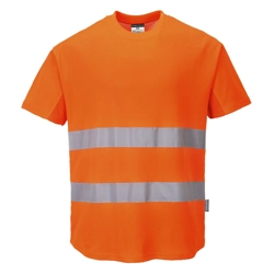 vendita online T-shirt mesh cotton comfort hi-vis Felpe e Maglie Altà visibilità Portwest