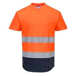 vendita online T-shirt bicolore mesh cotton comfort hi-vis Felpe e Maglie Altà visibilità Portwest