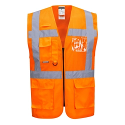 vendita online Gilet executive madrid mesh hi-vis Giacche Alta visibilità Portwest