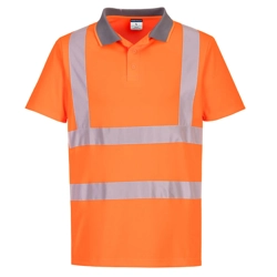 vendita online Polo eco hi-vis s/s (confezione da 6) Felpe e Maglie Altà visibilità Portwest