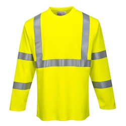 vendita online T-shirt fr maniche lunghe hi-vis Abbigliamento ignifugo e antincendio Portwest