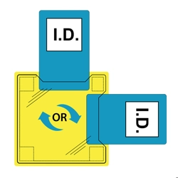 vendita online Id utilizzatore doppio verso - da cucire Tutori - Supporti e Accessori da lavoro Portwest