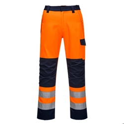 vendita online Pantalone modaflame ris arancio/navy Abbigliamento ignifugo e antincendio Portwest
