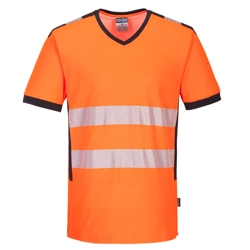 vendita online T-shirt pw3 con scollo a v hi-vis Felpe e Maglie Altà visibilità Portwest