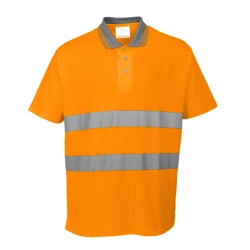 vendita online Polo cotton comfort hi-vis s/s Felpe e Maglie Altà visibilità Portwest