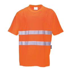 vendita online T-shirt cotton comfort hi-vis Felpe e Maglie Altà visibilità Portwest