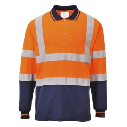 vendita online Polo bicolore maniche lunghe hi-vis Felpe e Maglie Altà visibilità Portwest