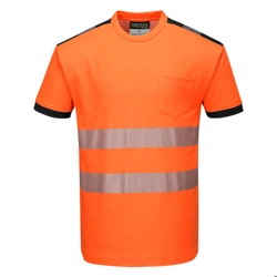 vendita online Pw3 t-shirt manica corta hi-vis Felpe e Maglie Altà visibilità Portwest